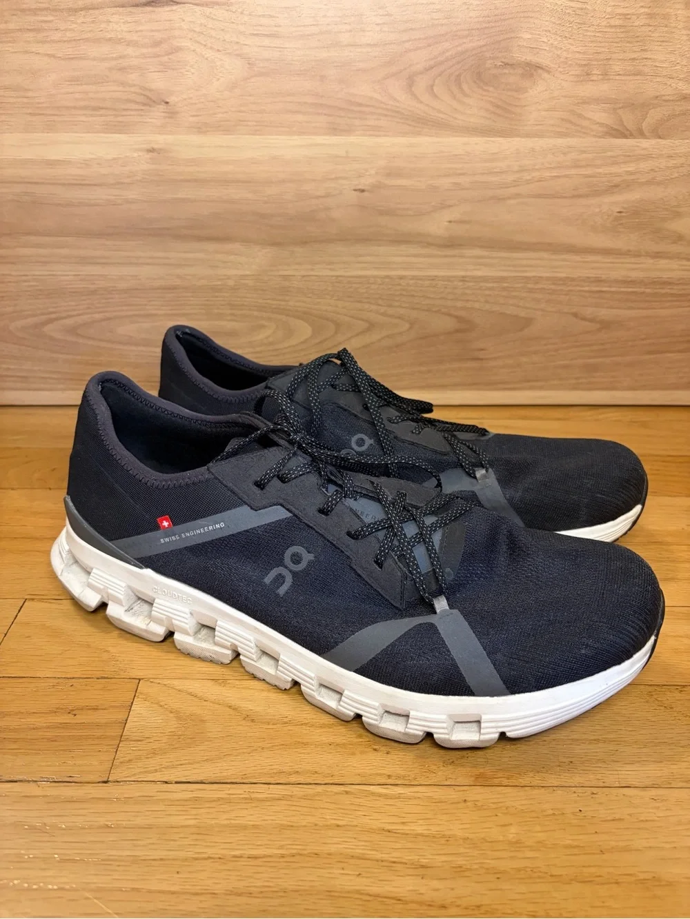 On Running Cloud X 4 AD Men's Sneakers in Black / Asphalt - Size 13